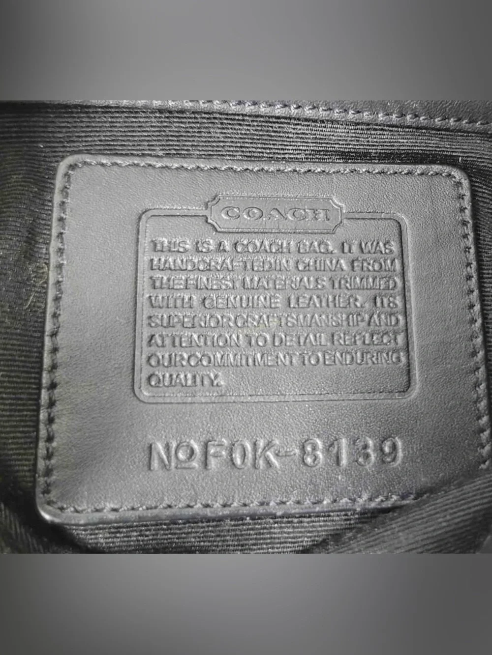 Coach vintage wool